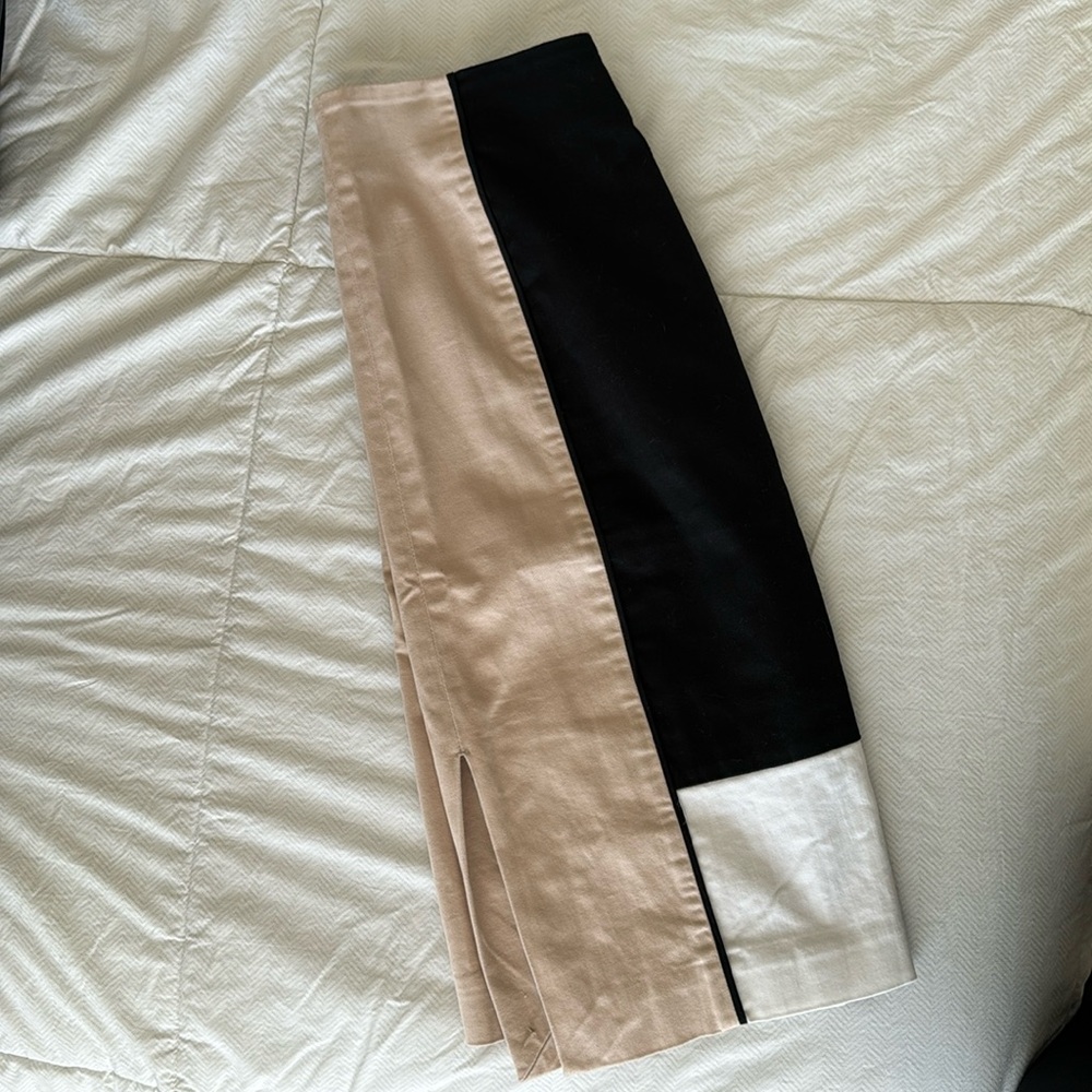 White House Black Market size 0 color block pencil skirt